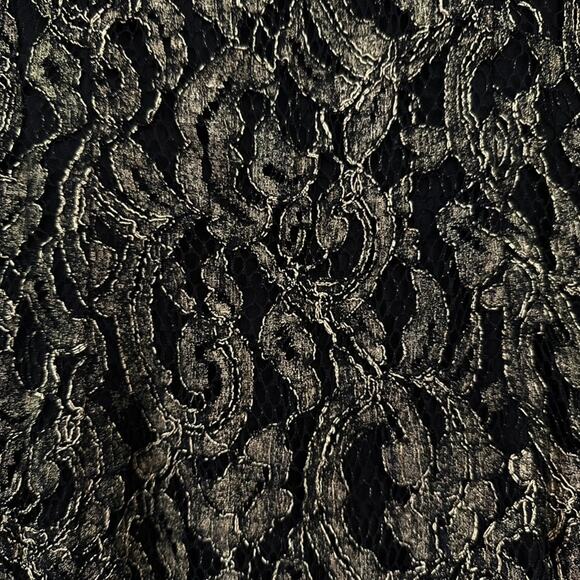 Cache Size 10‎ Dress Halter Top Open Back Gold Black Knee Length Party - Picture 3 of 9